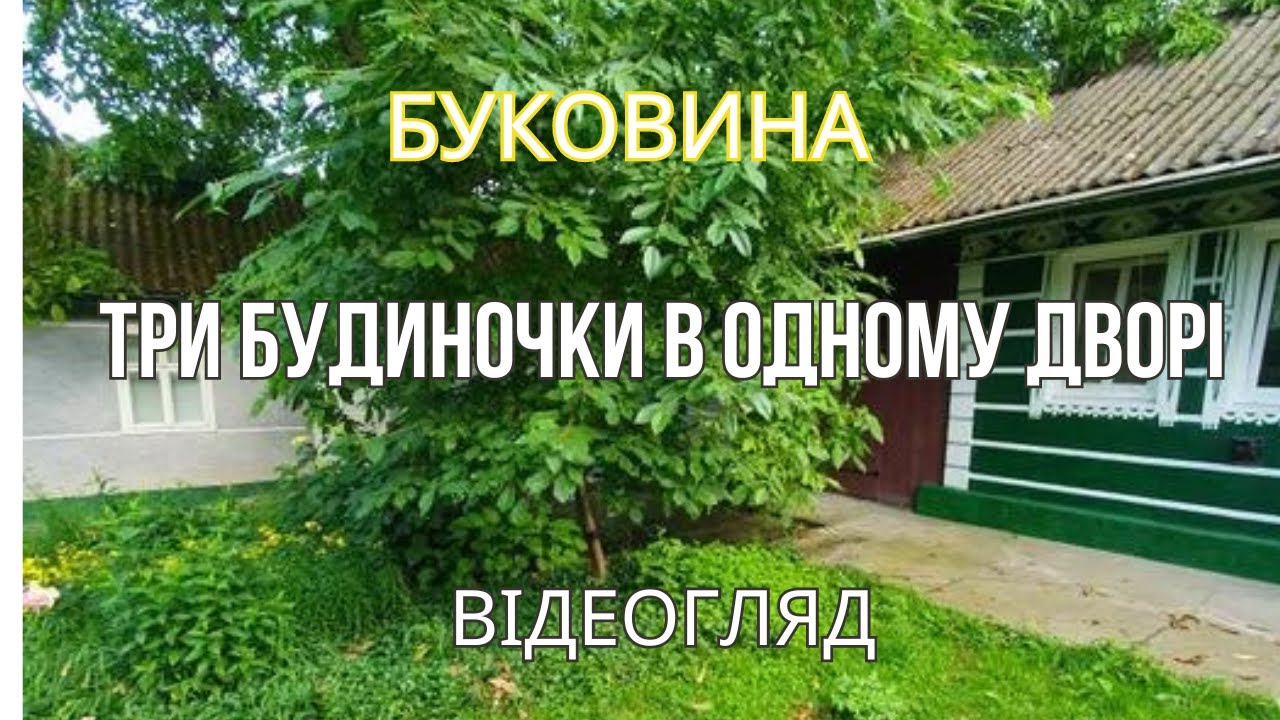 БУКОВИНА ТРИ БУДИНОЧКИ В ОДНОМУ ДВОРІ
