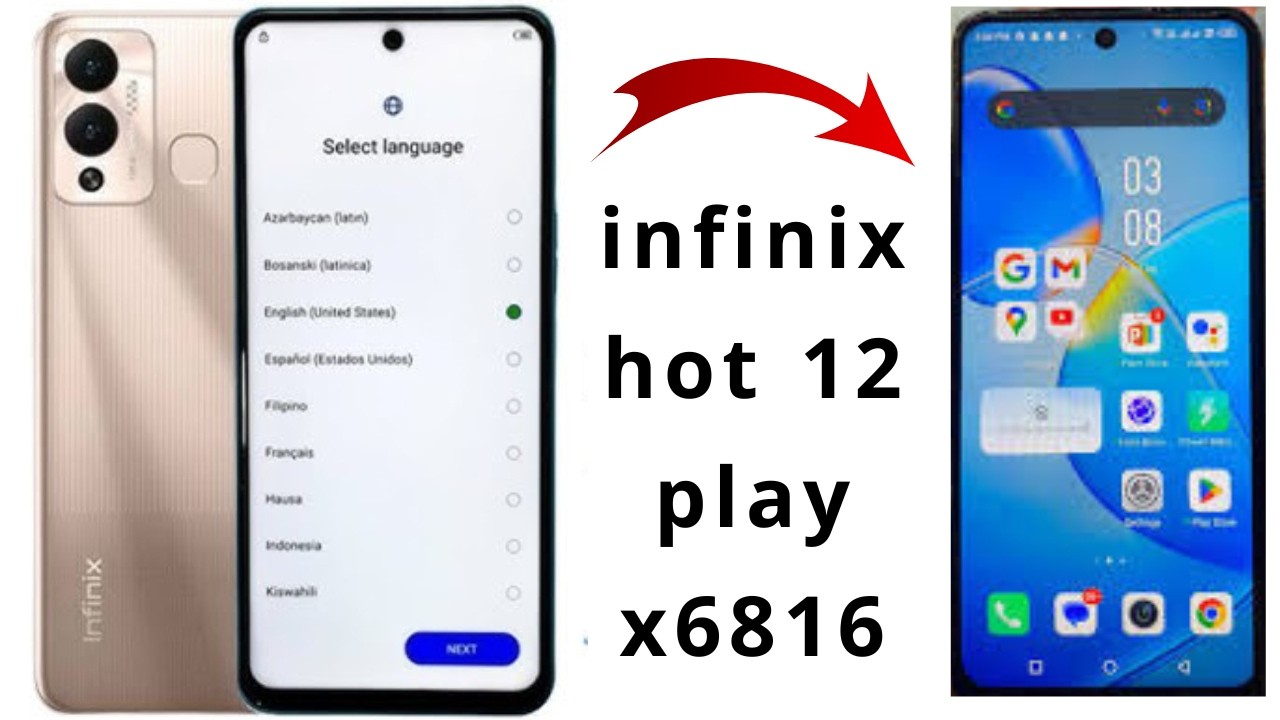 infinix hot 12 play x6816 frp bypass google account remove