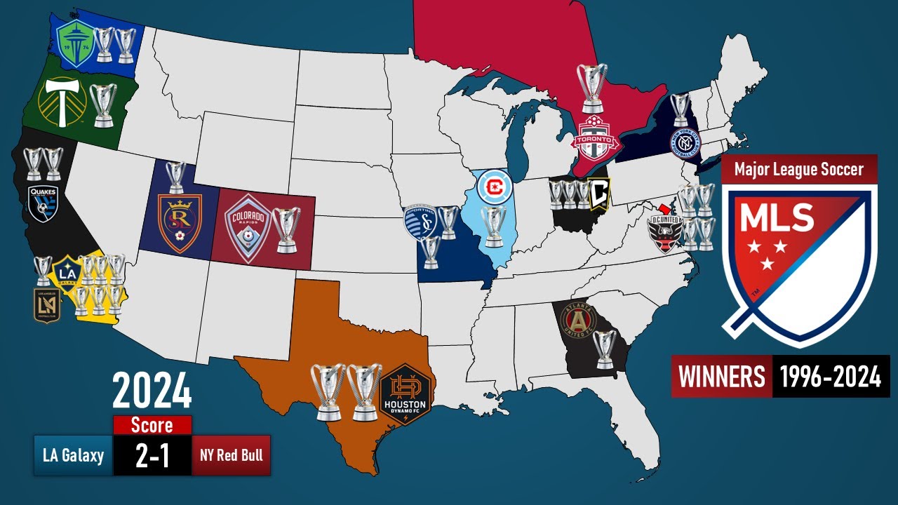 История победителей Кубка MLS 🏆 | Хронология всех чемпионов с 1996 по 2024 год