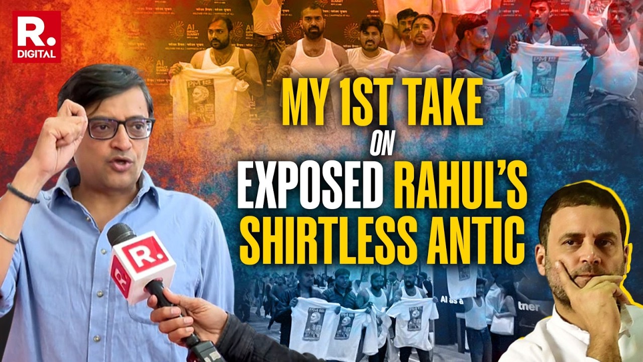 Arnab's First Take On Rahul Gandhi's Baniyan Drama At AI Impact Summit 2026 | Bharat Mandapam
