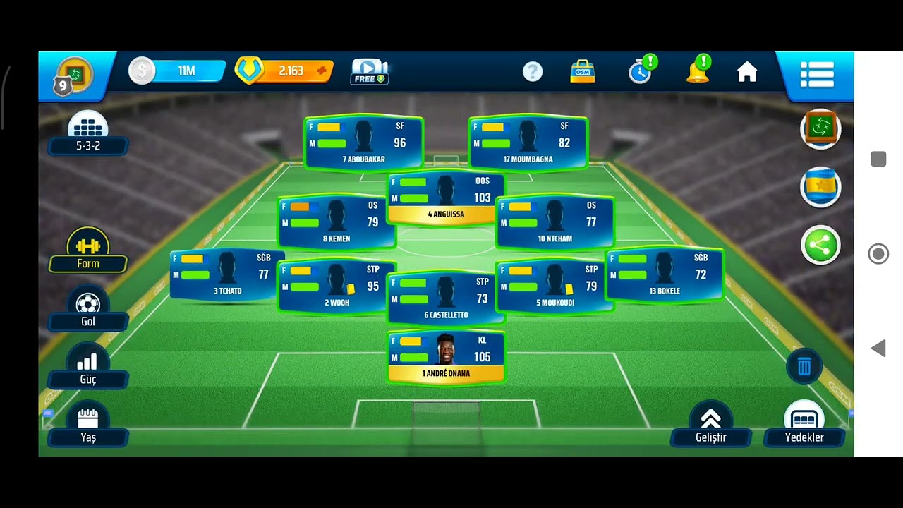 OSM BETON TAKTİK 532 GOL YEMEYEN TAKTİK!!! ONLİNE SOCCER MANAGER ⚽⚽⚽