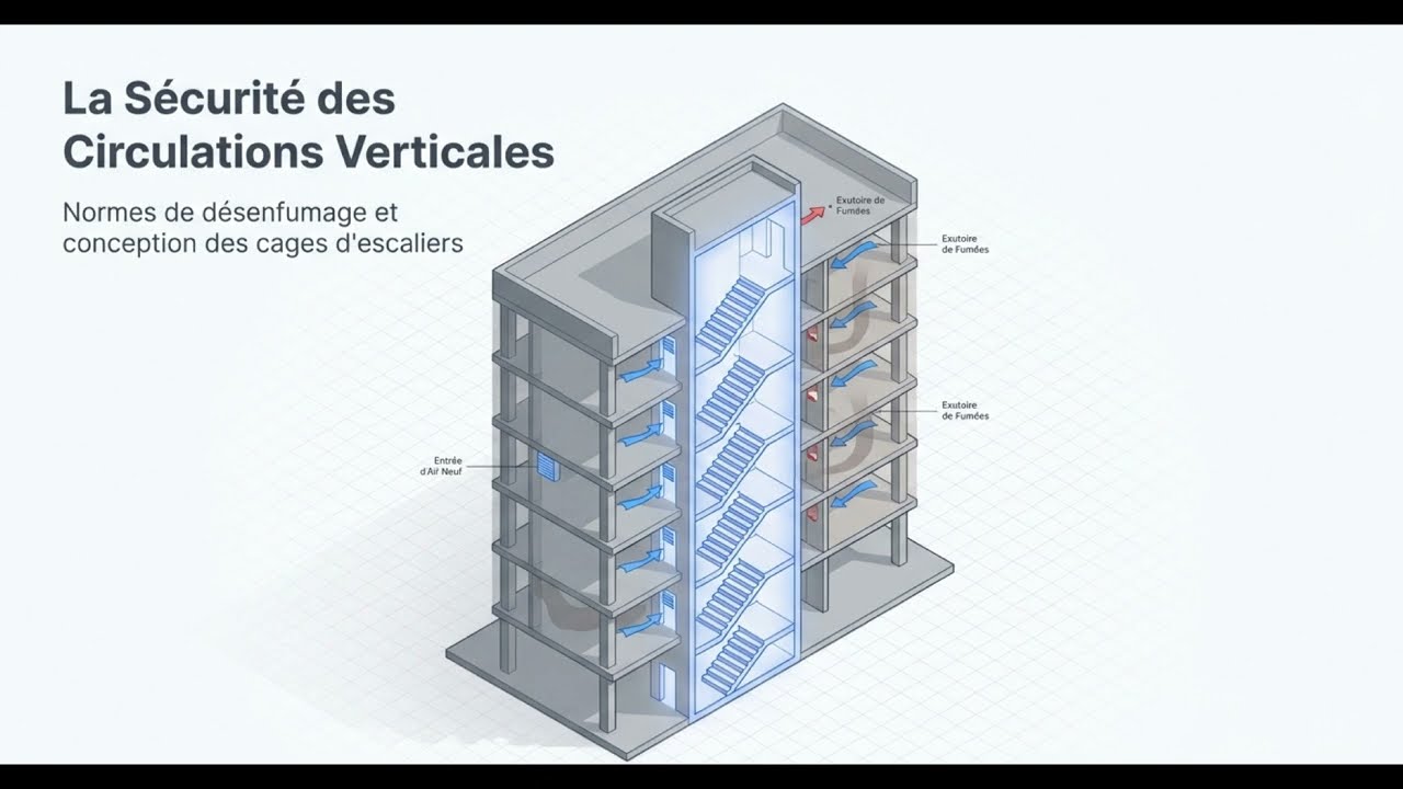 Comprendre le désenfumage des escaliers des  bâtiments résidentiels 