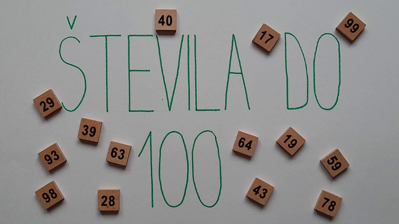 Števila do 100 - uvodna ura