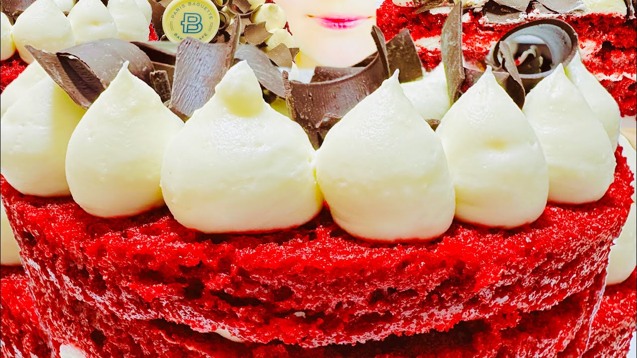 ASMR Eating Red Velvet Cake Dessert Mukbang [ Jennie asmr ]