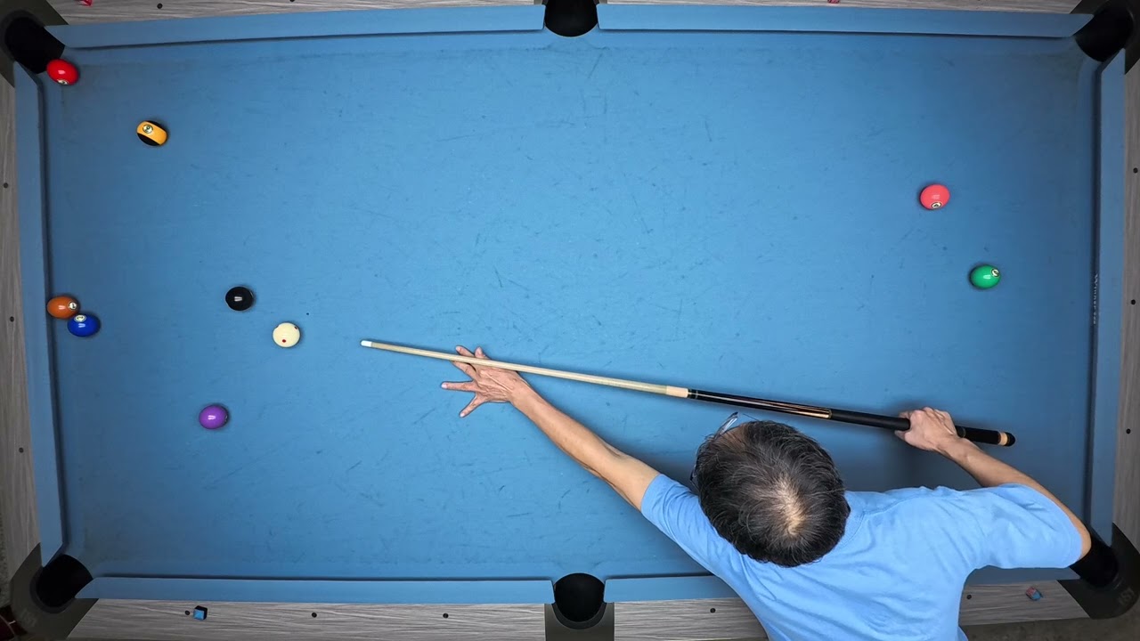 換新布前大力衝舊式 9 ball (2)