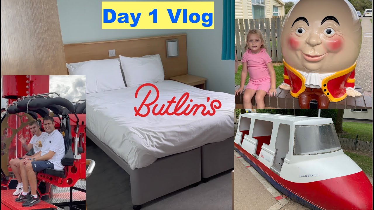 Butlins Vlog Skegness Day 1 Fairground, Skyline, Room Tour, Monorail & Circus