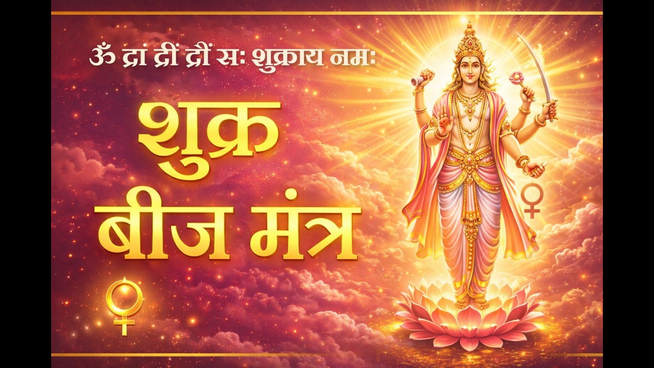 Om Dram Dreem Draum Sah Shukraye Namah | Shukra Beej Mantra 108 Times | शुक्र मंत्र | Shukra Mantra