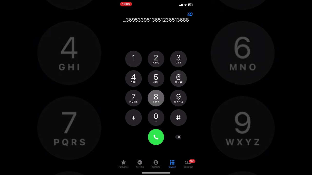 I phone keypad 1