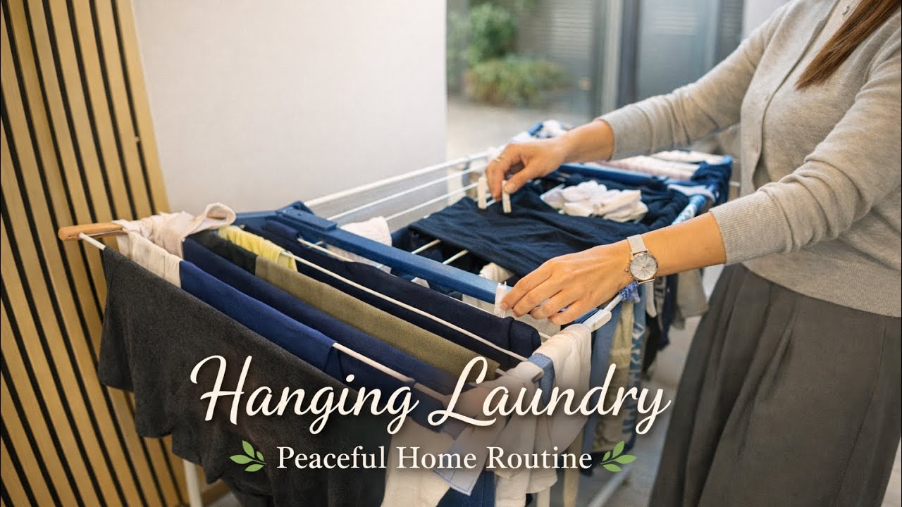 Quiet Everyday Routine | Hanging Laundry & Simple Home Moments