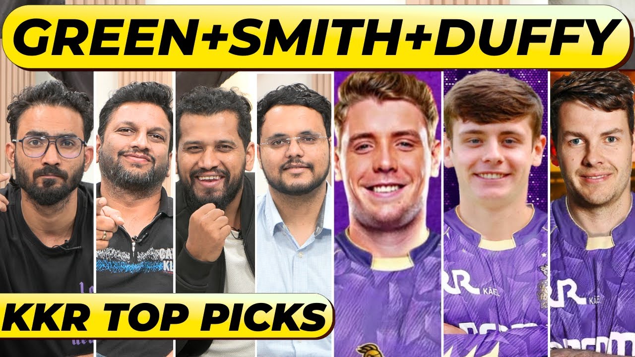 KKR AUCTION STRATEGY :  GREEN + SMITH + DUFFY = TABAHI, NIZAR, KARTIK AND AMAN HAKIM KHAN? #KKR
