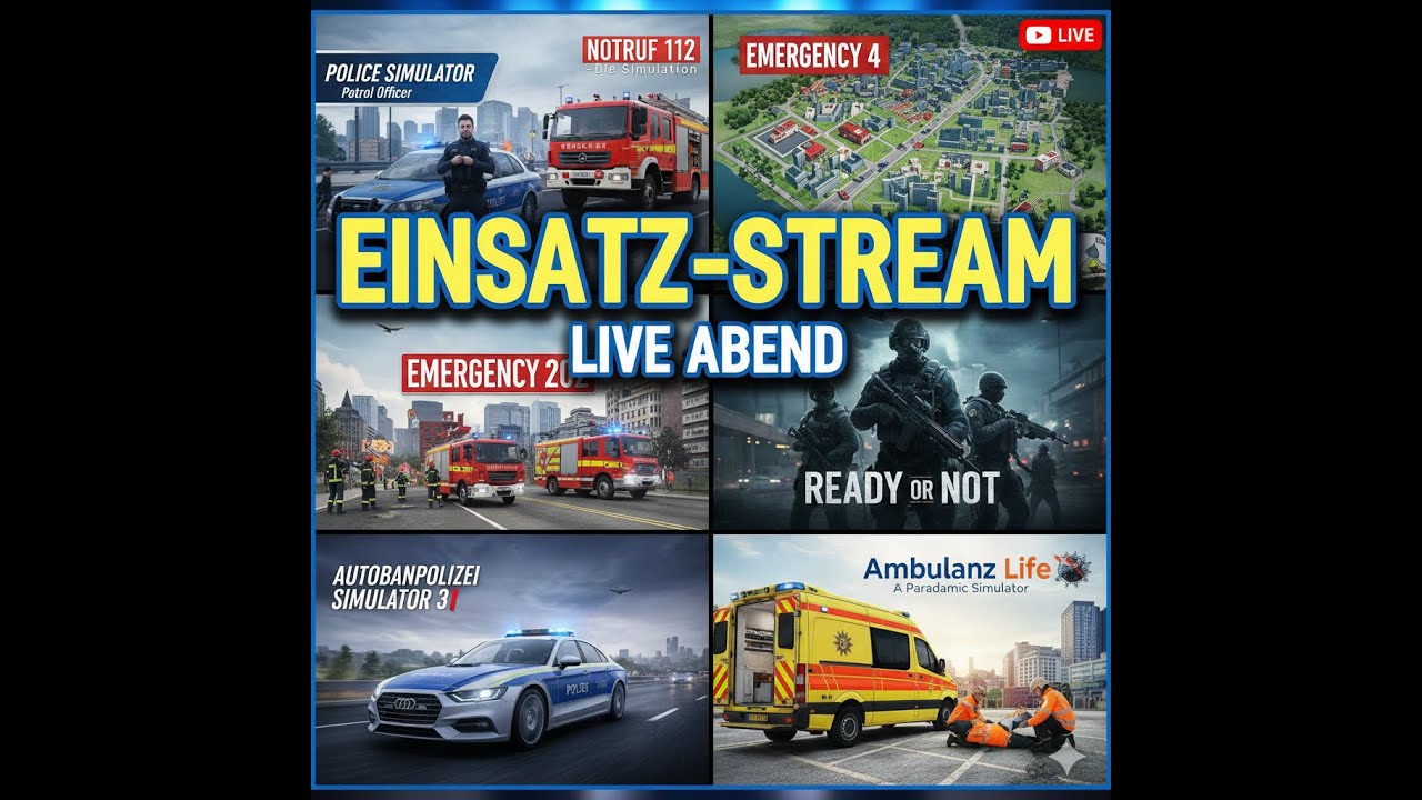 WatchEmergencyMods(Police Patrol Officer Simulator,EM4 Rosenburg und Schrietz)Test-Livestream