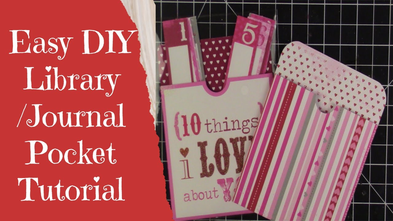 Easy DIY Library/Journal Pocket Tutorial