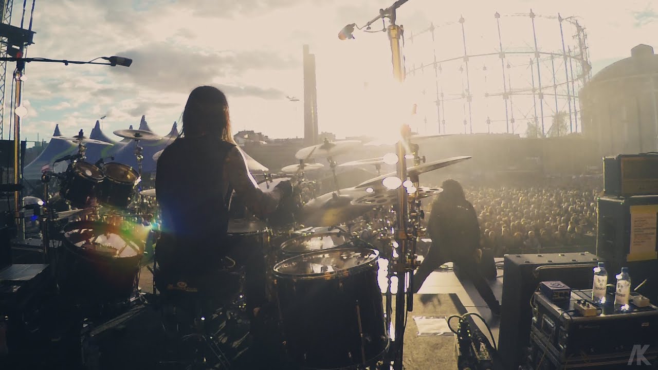 Arch Enemy Daniel Erlandsson Drumcam 'The Race' / Tuska Festival 2018