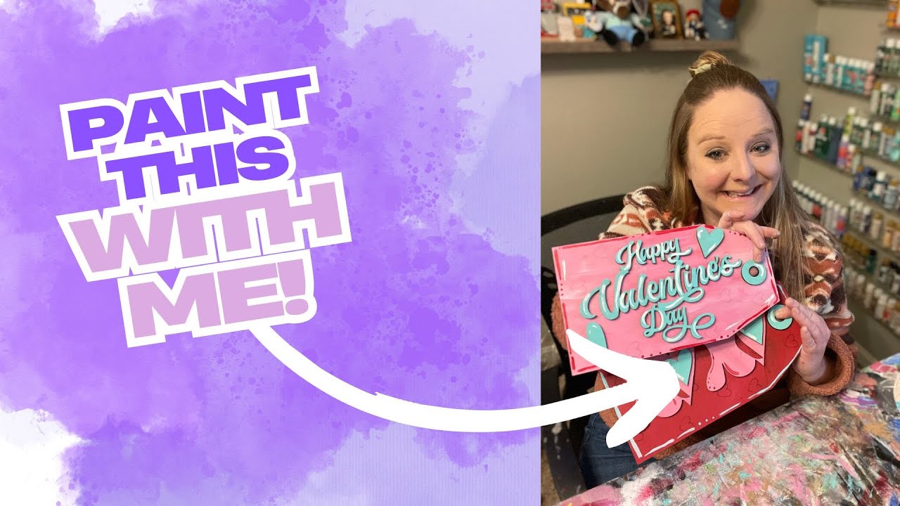 Painting Our Valentine Door Tags ❤️