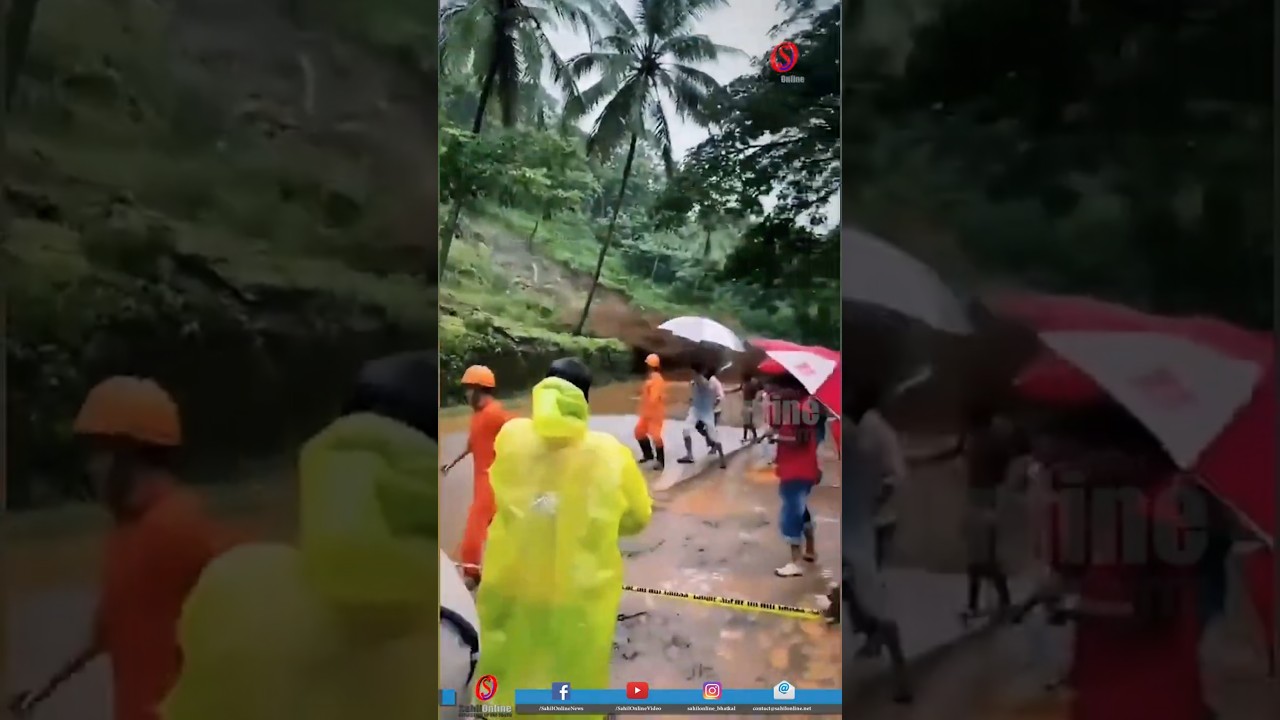 Shocking Visuals: Landslide Strikes Malappuram, Kerala After Heavy Rain