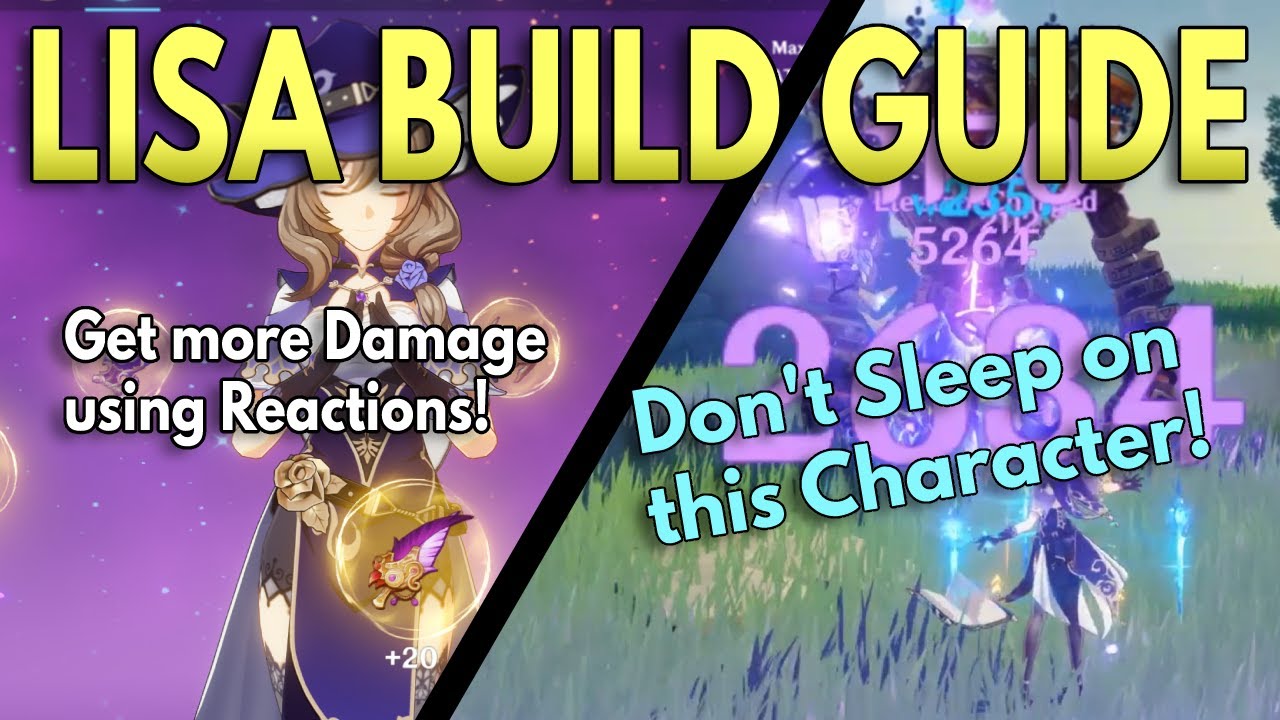 Lisa Build Guide for Insane Elemental Reaction Damage! | Genshin Impact Tips