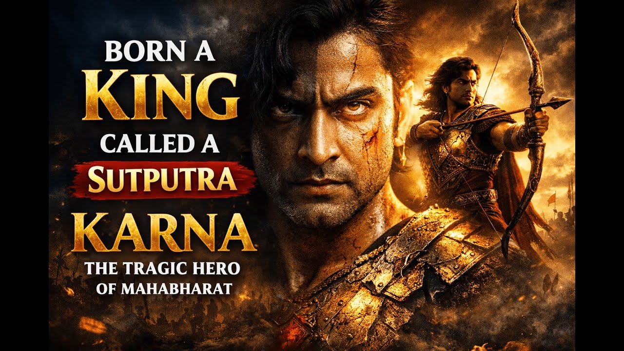 KARNA – Born a King, Called a Sutputra | The Tragic Hero of Mahabharat 🔥#Karna #mahabharat #history