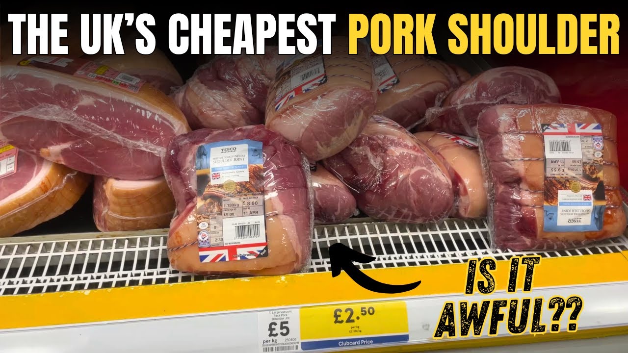 Свиная лопатка из Tesco за 2,50 фунта/кг?! | Горячая и быстрая тушеная свинина на камадо из Aldi