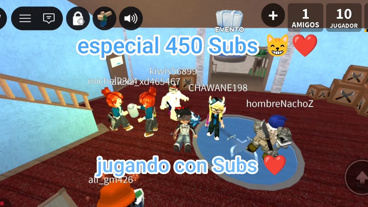 Especial 450 Subs 😸❤️ (jugando con ellos spoiler no me tocó nada xd) #roblox #mm2 #nikils