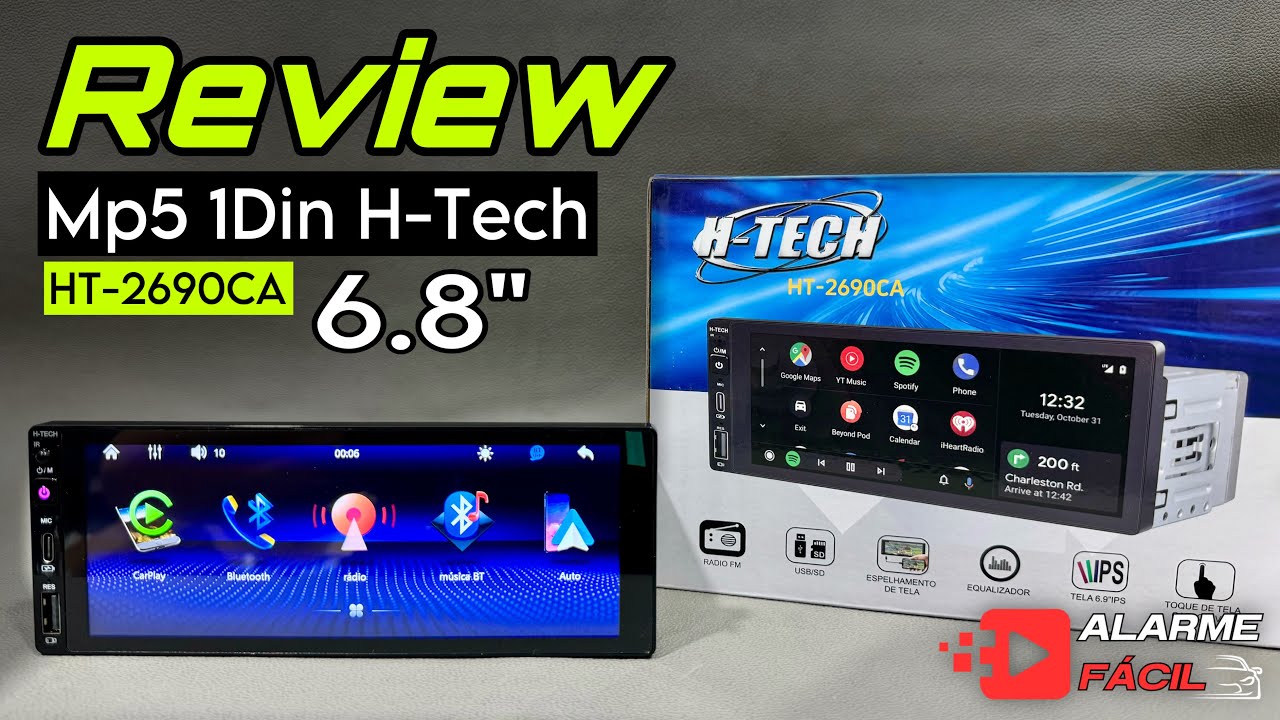 Demonstração Multimídia H-Tech 6.8” HT-2690CA ✅