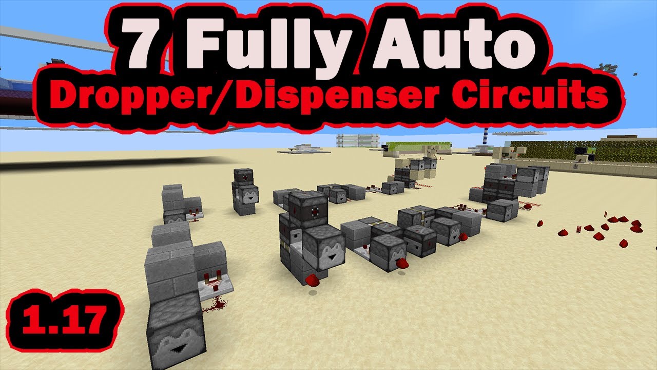 7  Dropper or Dispenser Clocks For Minecraft 1.17 (and 1.16) Tutorial
