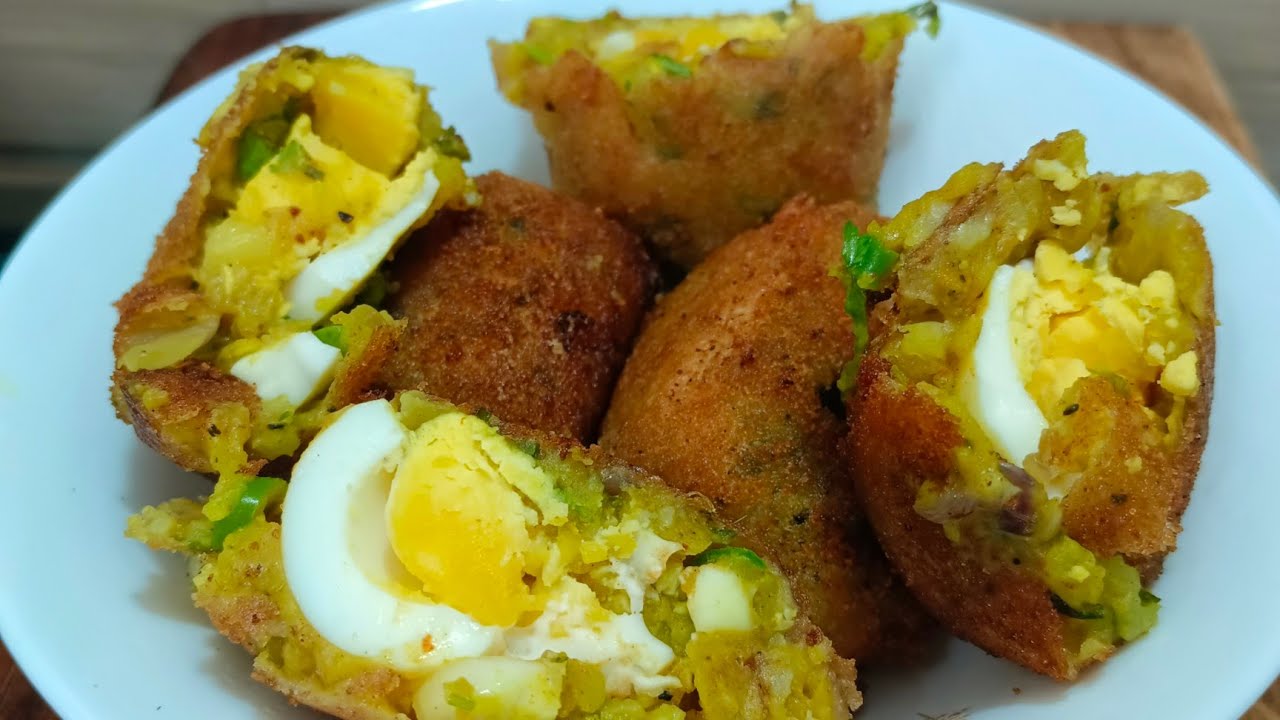 Crispy Egg Cutlet Recipe | Easy Homemade Evening Snack #EggCutlet #EveningSnack #CookingAtHome👨‍🍳🤤🥚