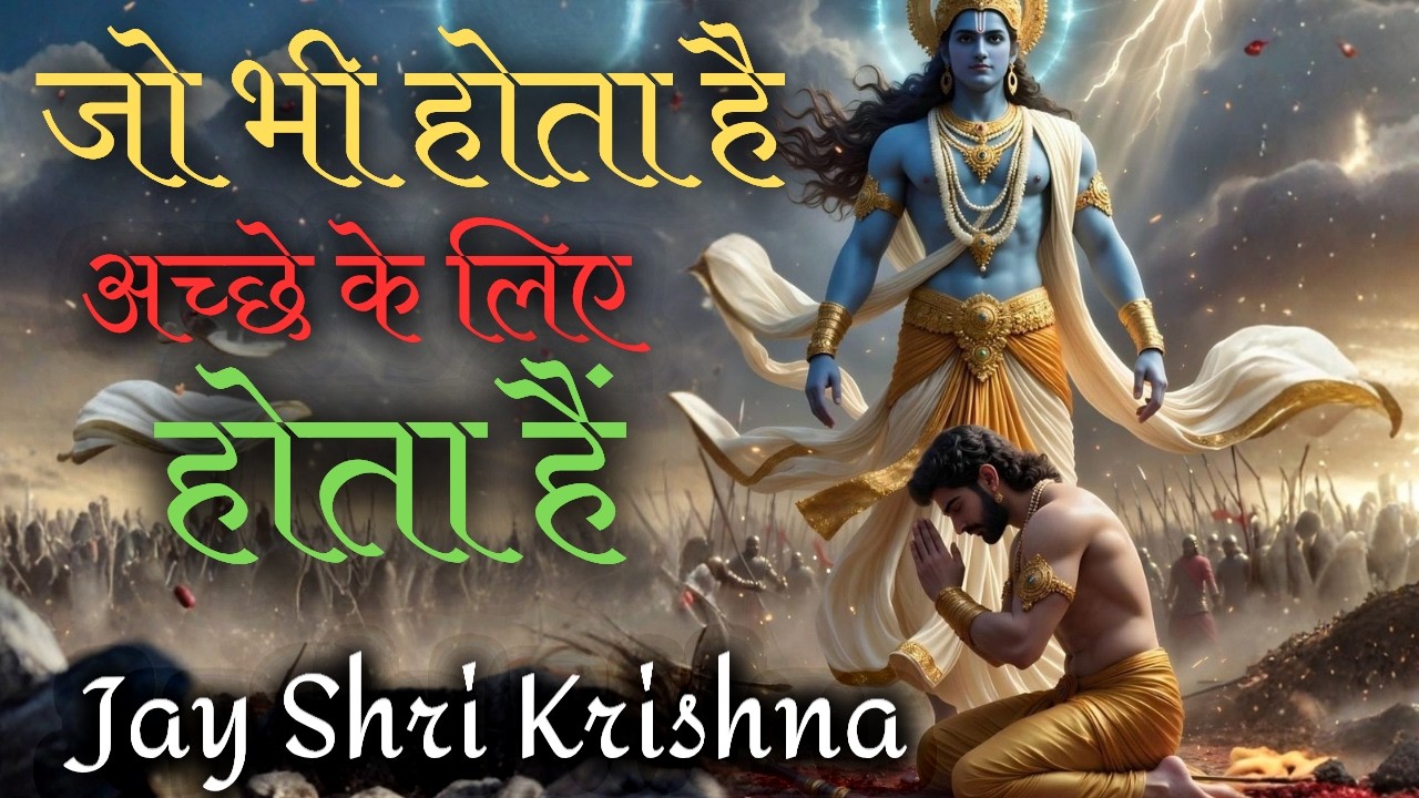 जो भी होता है अच्छे के लिए होता है। Shri Krishna motivational Bhagwat Geeta Geeta Gyan