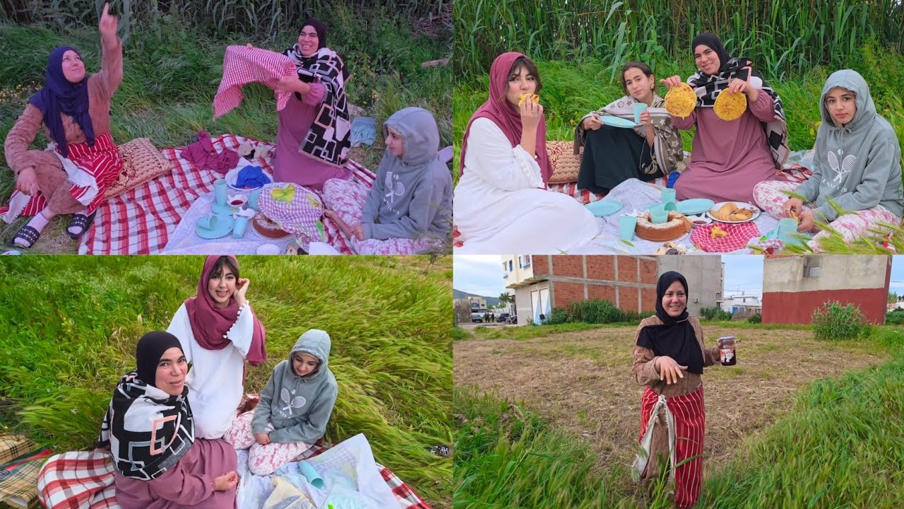 أحسن بيكنيك مع بناتي ومريم ومروى شوفو فاطمة زهرة باش فاجأتنا😍