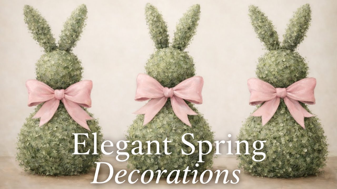 Elegant Spring Bunny TV Art 🌸🐰 | Soft Neutral Home Decor Ambience (4K)