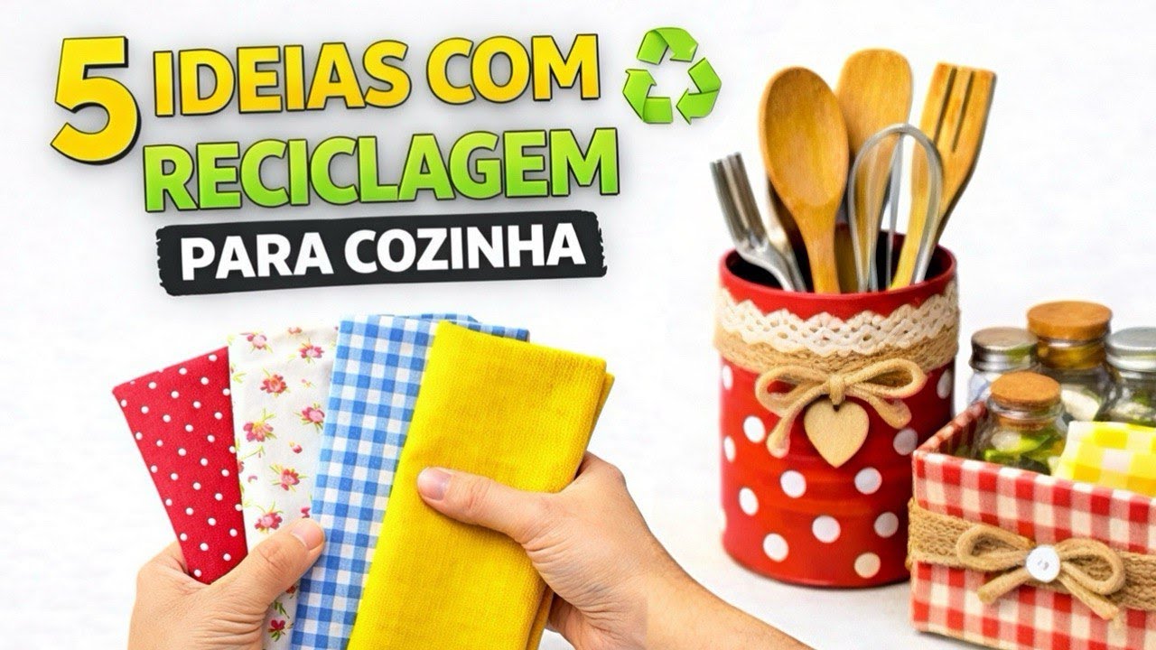 5 Ideias Fáceis e Baratas de Reciclagem para Usar na Cozinha