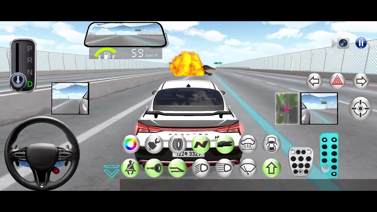 🚨⛽🛢️🧭🛞🛟Aula de condução 3D 117🫐🐾🦠🪱🐛🚙🏍️🚙🚥🚦🚥