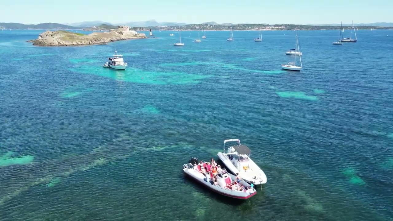 journée de bateau à Porquerolles et Port Cros   4K