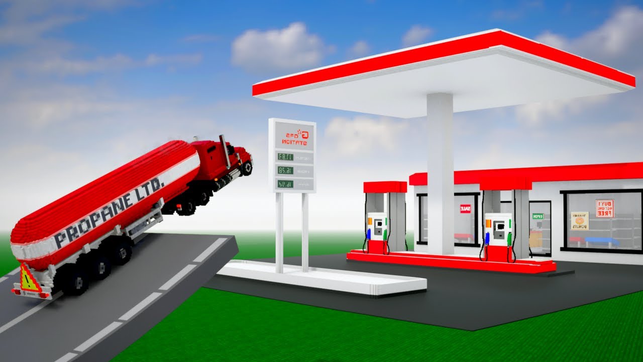 Cars vs Gas Station #2 - Teardown