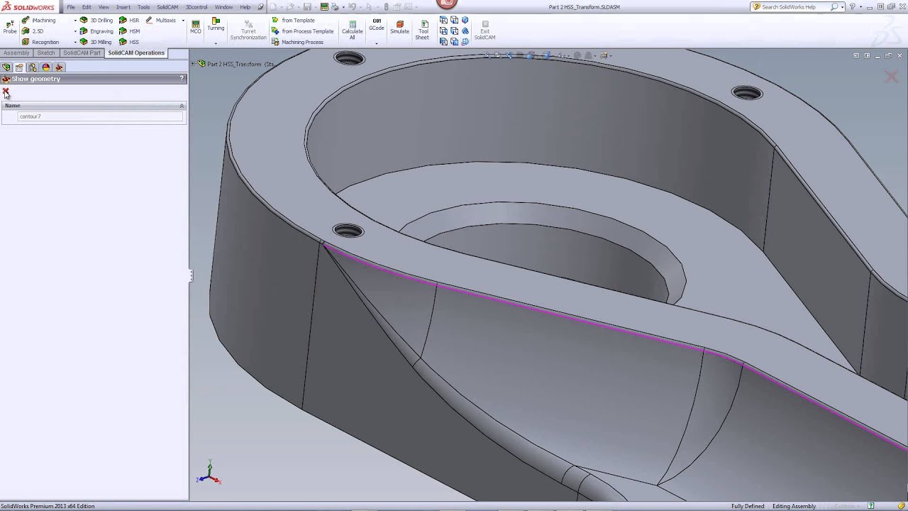 SolidCAM 3D Milling HSS Machining