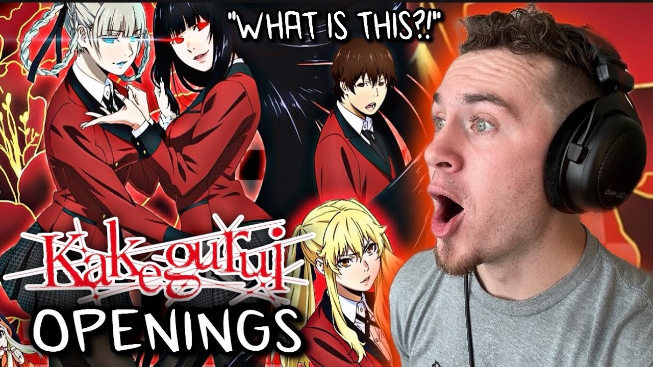 Kakegurui Openings (1-2) REACTION | NEW ANIME FAN
