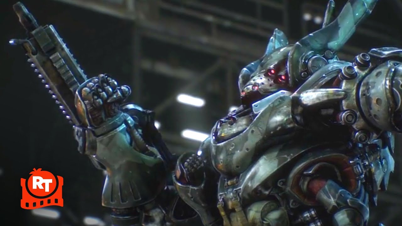 Appleseed: Alpha (2014) - Kickass Mech Suit Shootout Scene | Movieclips