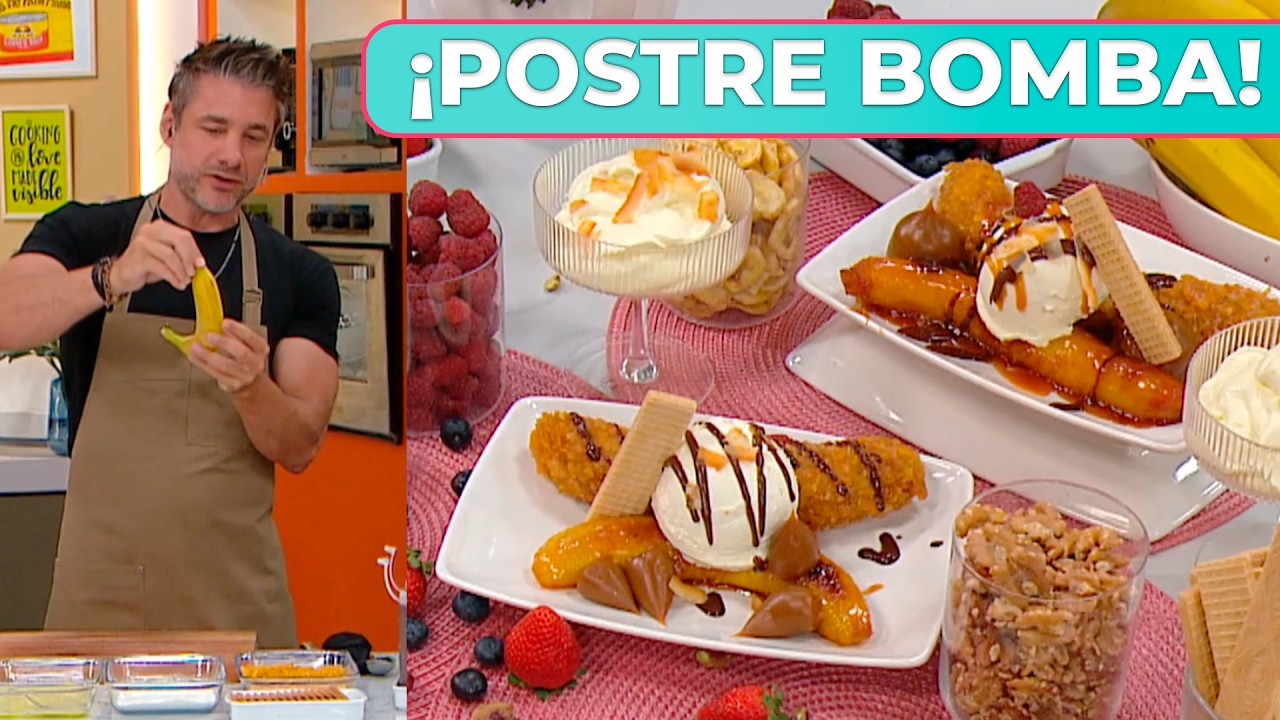 POSTRE RICO, FÁCIL Y BARATO: el paso a paso de las bananas crunch y caramelizadas de Rodrigo Cascón