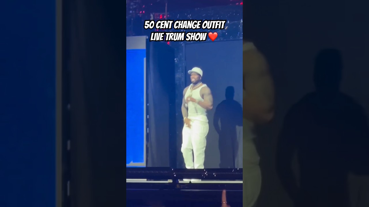 50 cent Change outfit live trum show ❤️ #music #hiphop #hiphopculture #50cent #snoopdogg #eminem