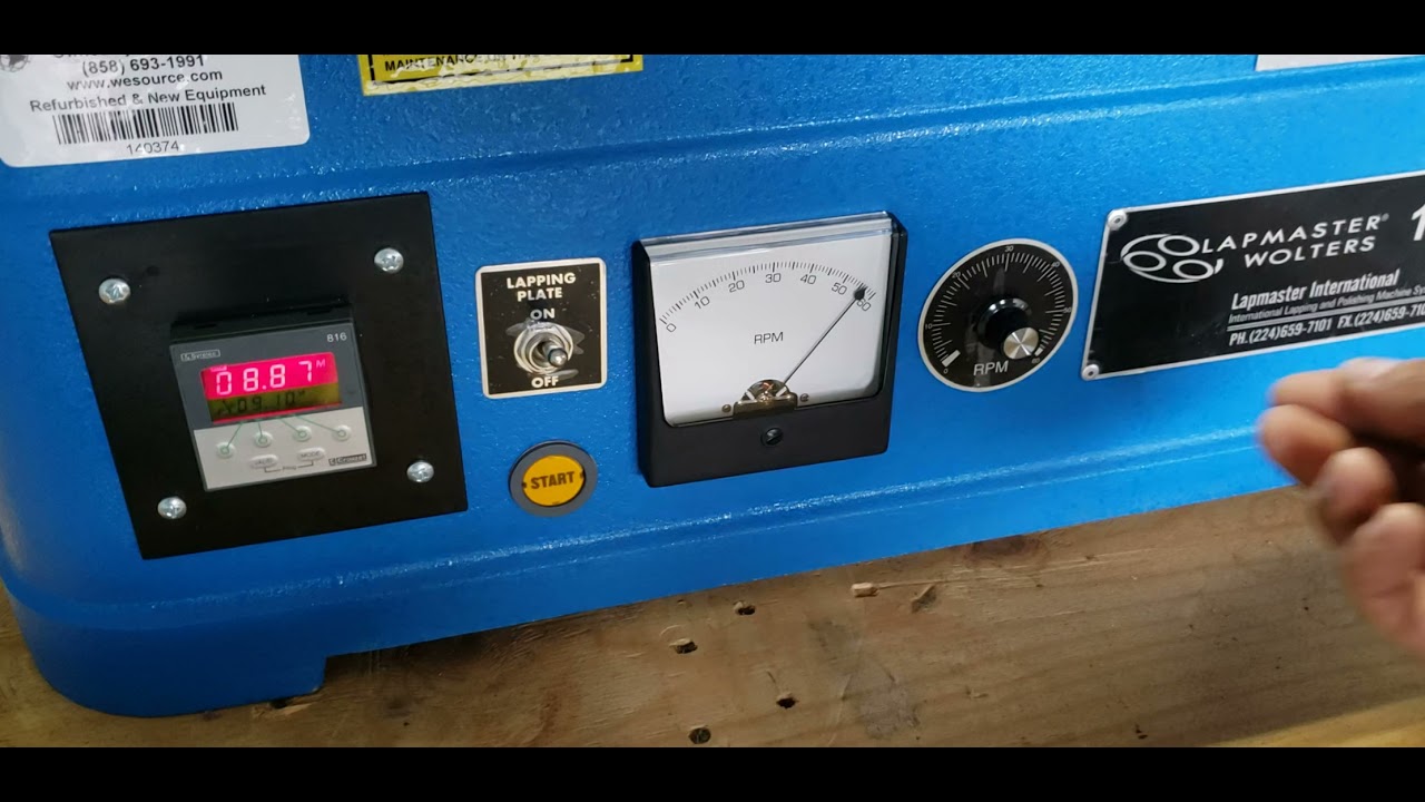 LapMaster Wolter Model 12 Lapping/Polishing Machine