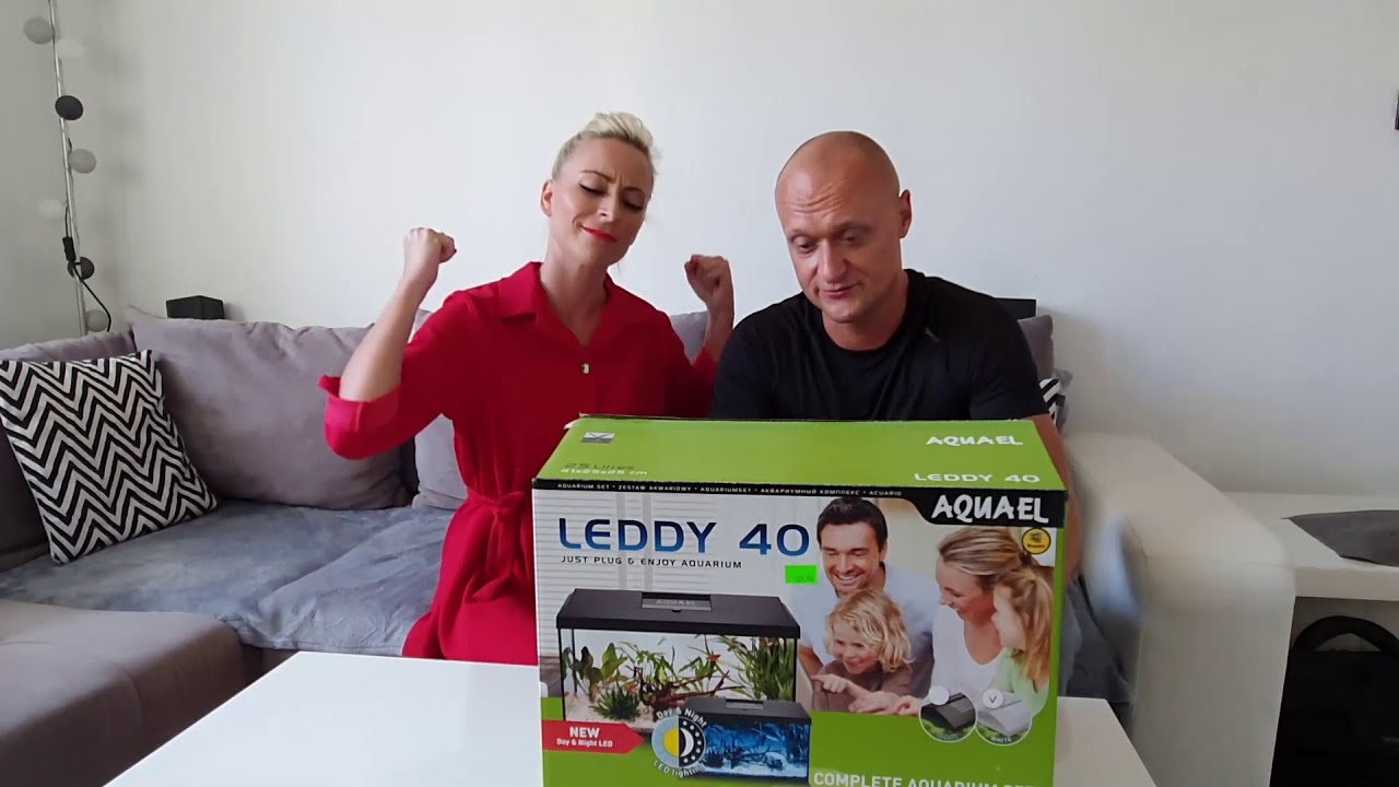 Unboxing Aquael Zestaw Akwariowy LEDDY DAY&NIGHT 40 biały PAP 25L