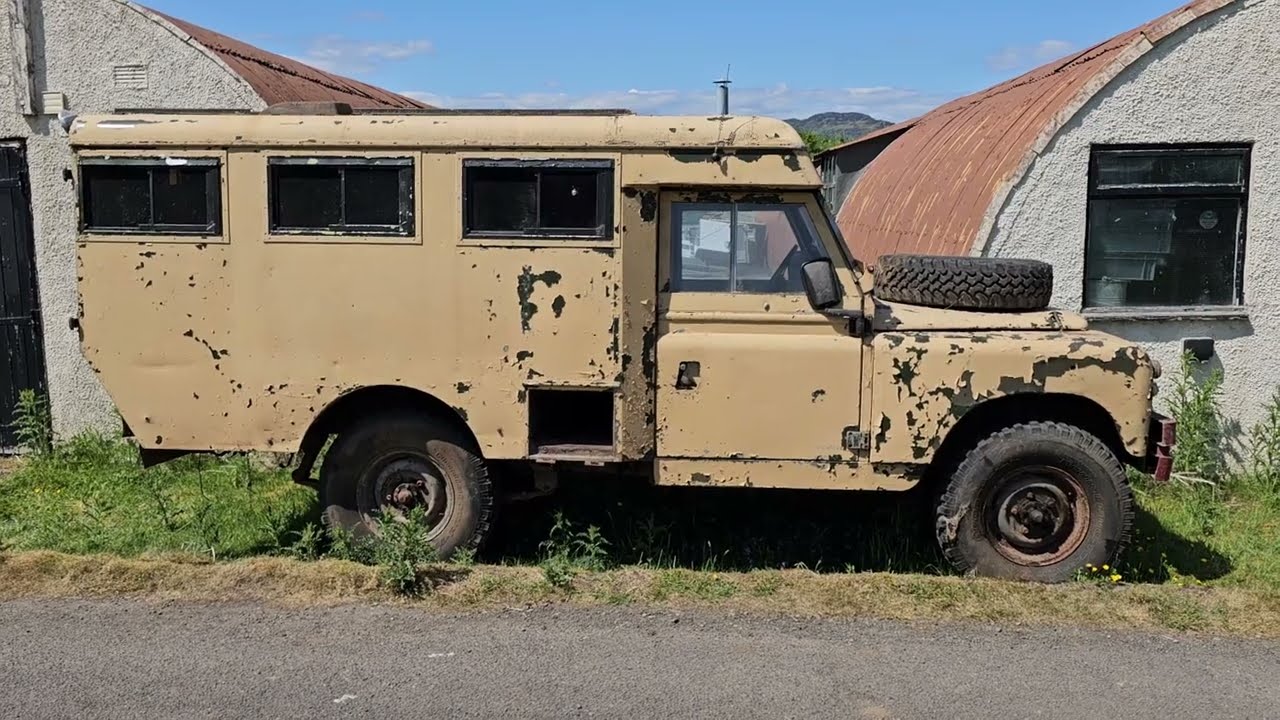 Old Land Rover Military Ambulance