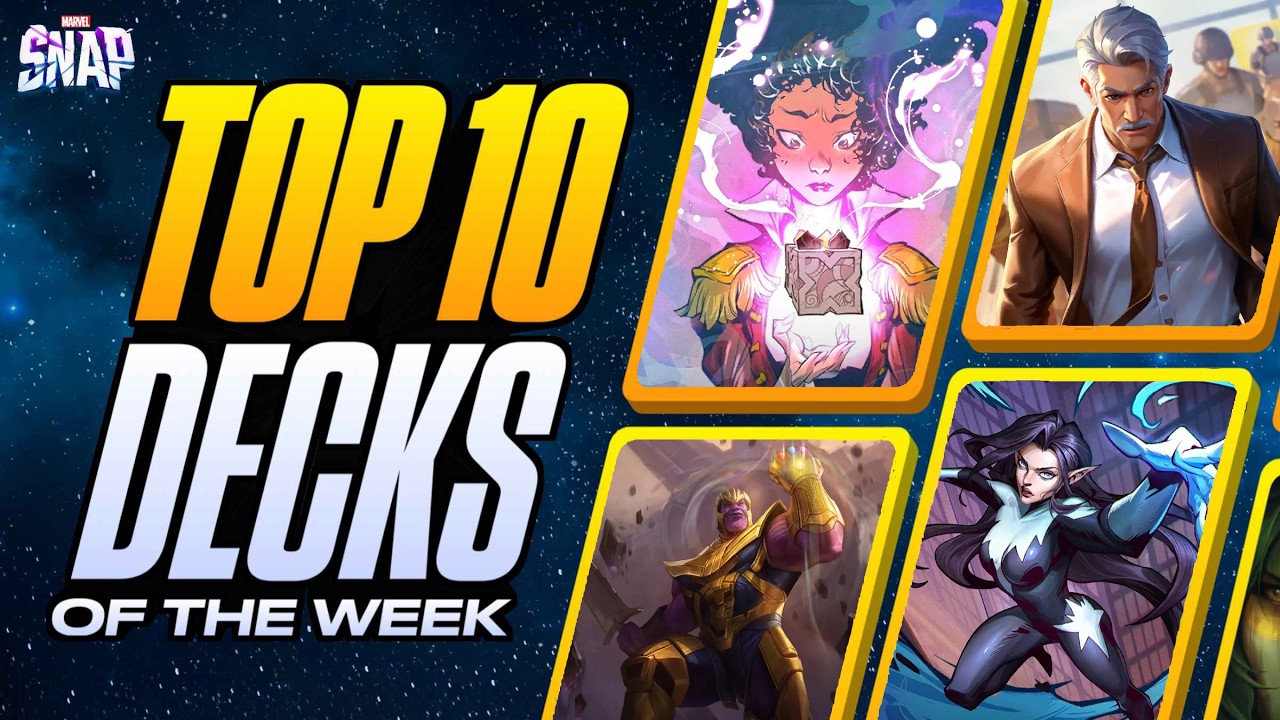 TOP 10 BEST DECKS IN MARVEL SNAP | Weekly Marvel Snap Meta Report #196