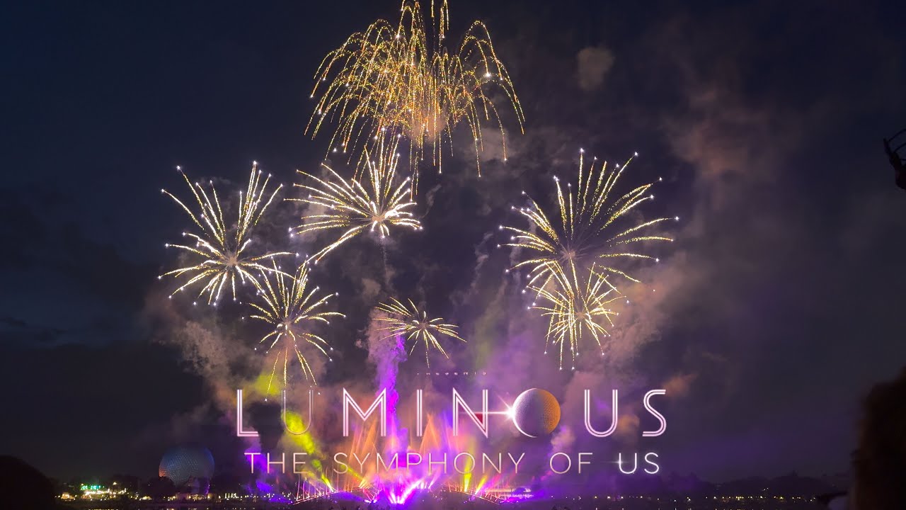 Luminous- The Symphony of Us and 4th July Fireworks at EPCOT 4K60 HDR ProRes Footage