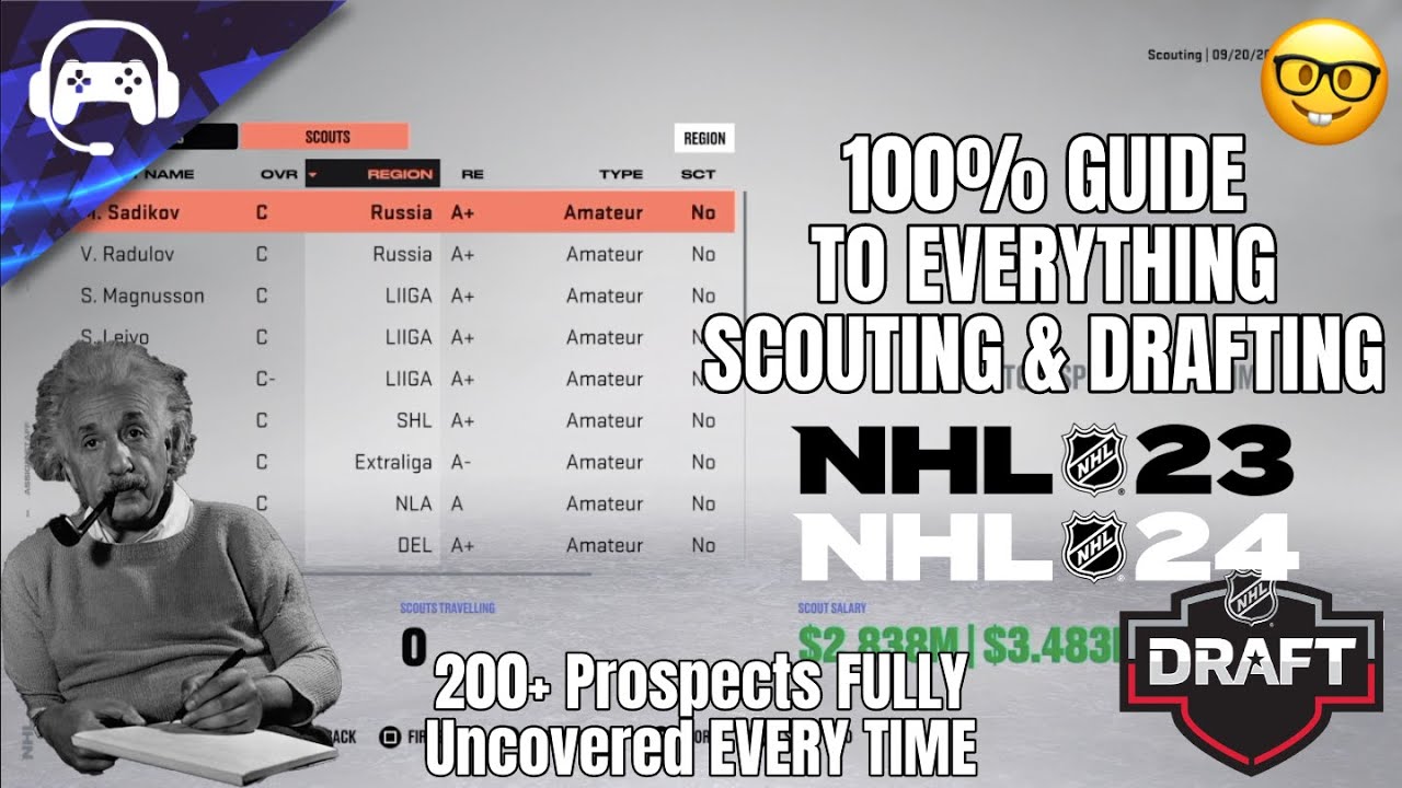 100% GUIDE TO EVERYTHING SCOUTING & DRAFTING IN NHL 23/24 FRANCHISE MODE