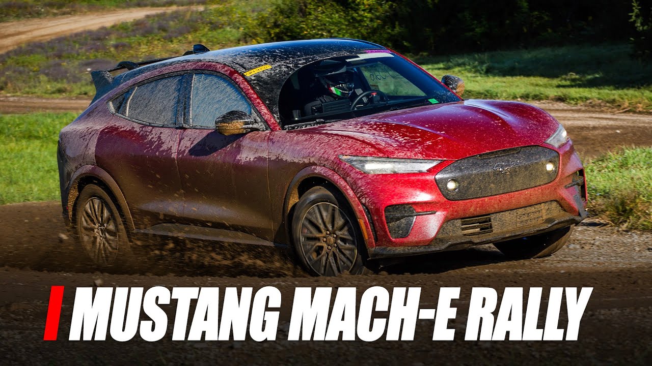 Ford Built A Rally Course To THRASH Its $60k Mach-E Rally