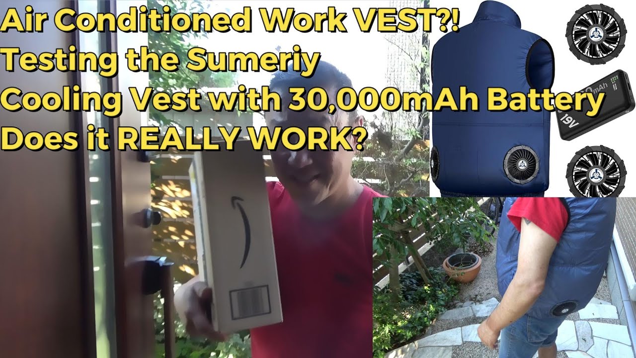 Portable AC You Can Wear?! Sumeriy Vest Review & Heat Test! #coolingvest #summervest #ACvest