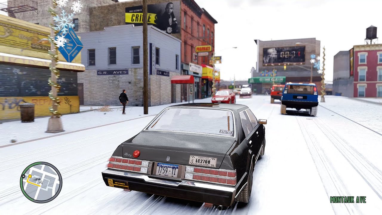 GTA IV Remastered — First 20 Minutes of The Definitive Edition *SNOW* Mod Gameplay on RTX 4090