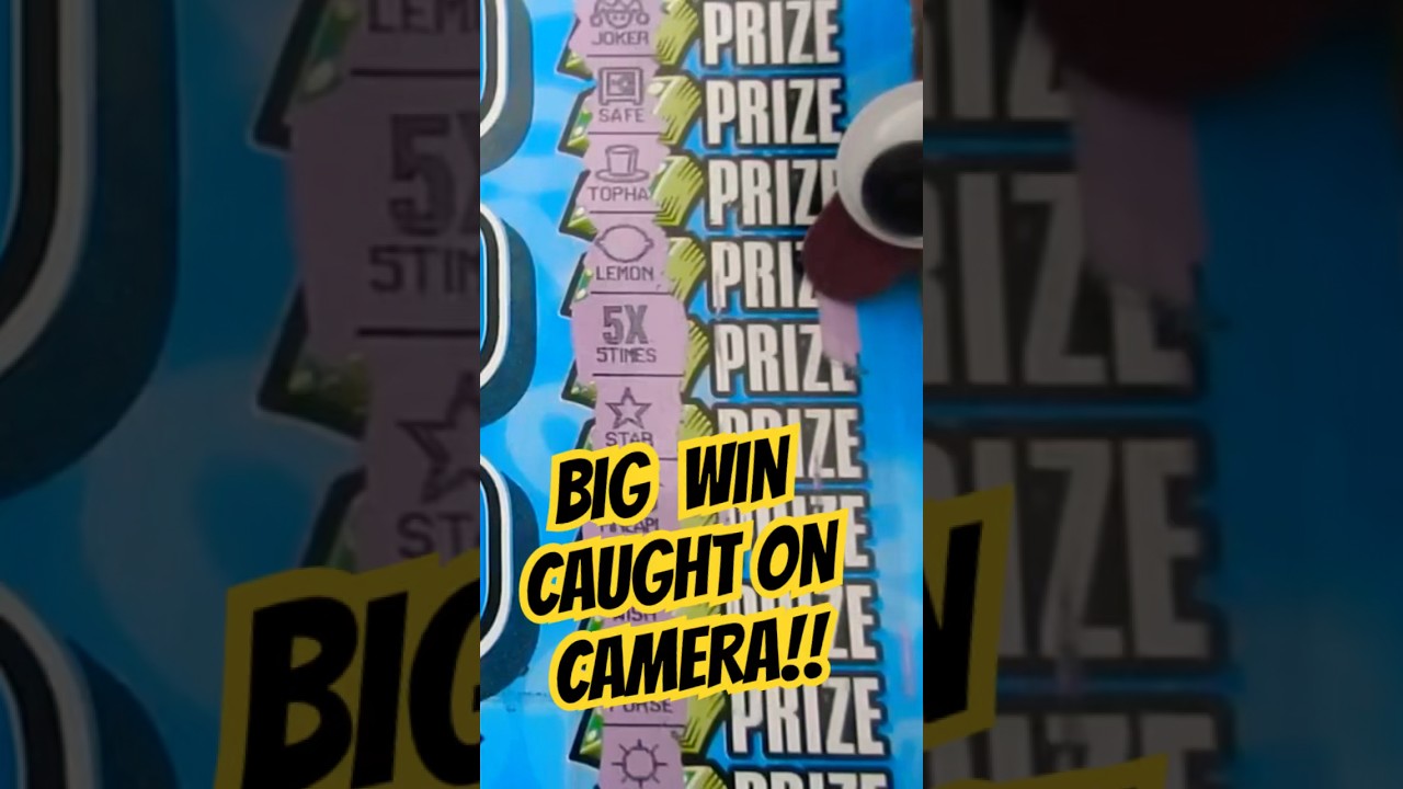 I Got Lucky! Big Lottery Ticket Win Caught On Camera! #shorts #lottery #bigwin #scratch