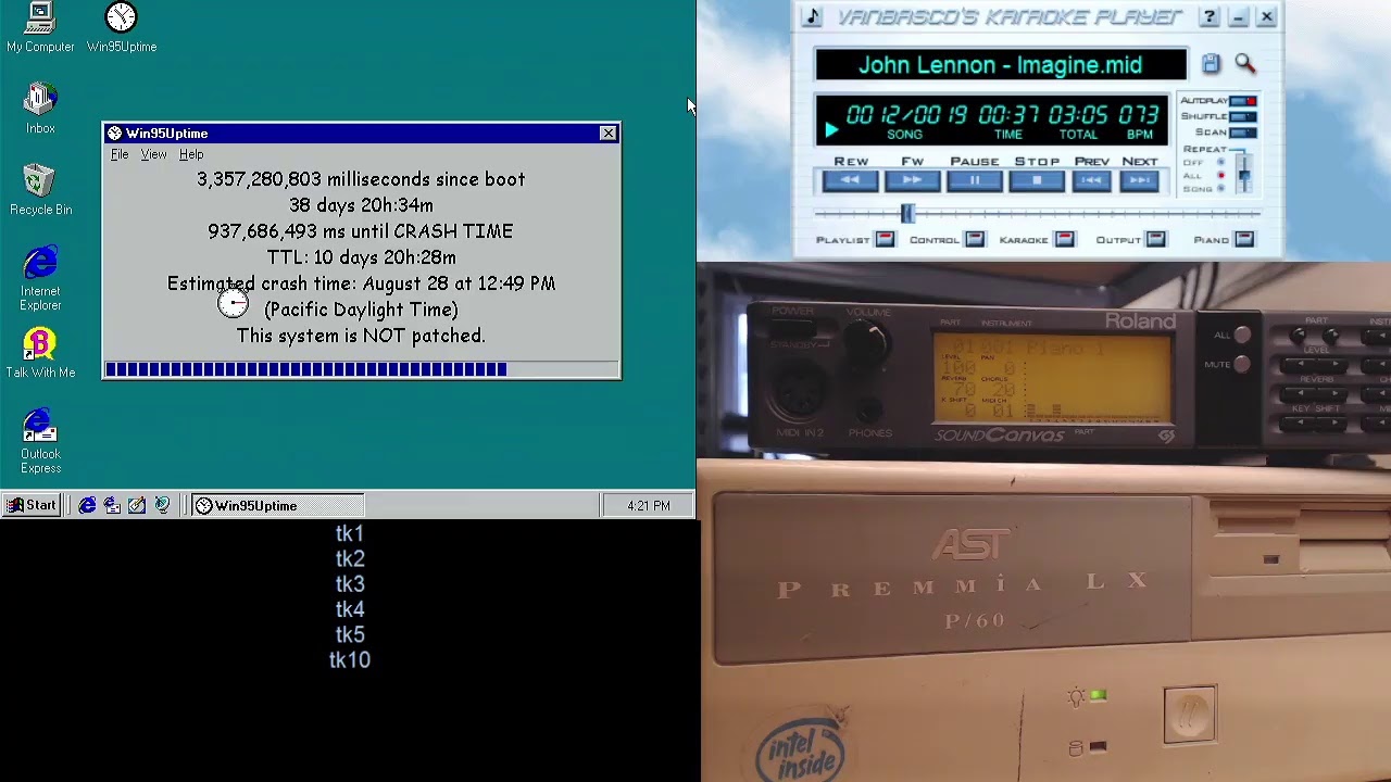 Windows 95 Countdown to Crashing Test 2