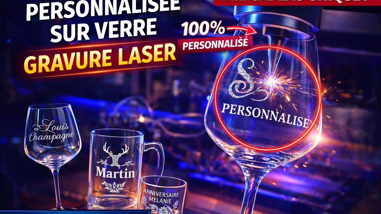 Gravure personnalisée sur verre 